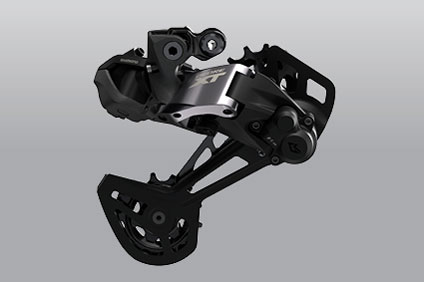 Shimano XT M8000 rear derailleur, black and gray